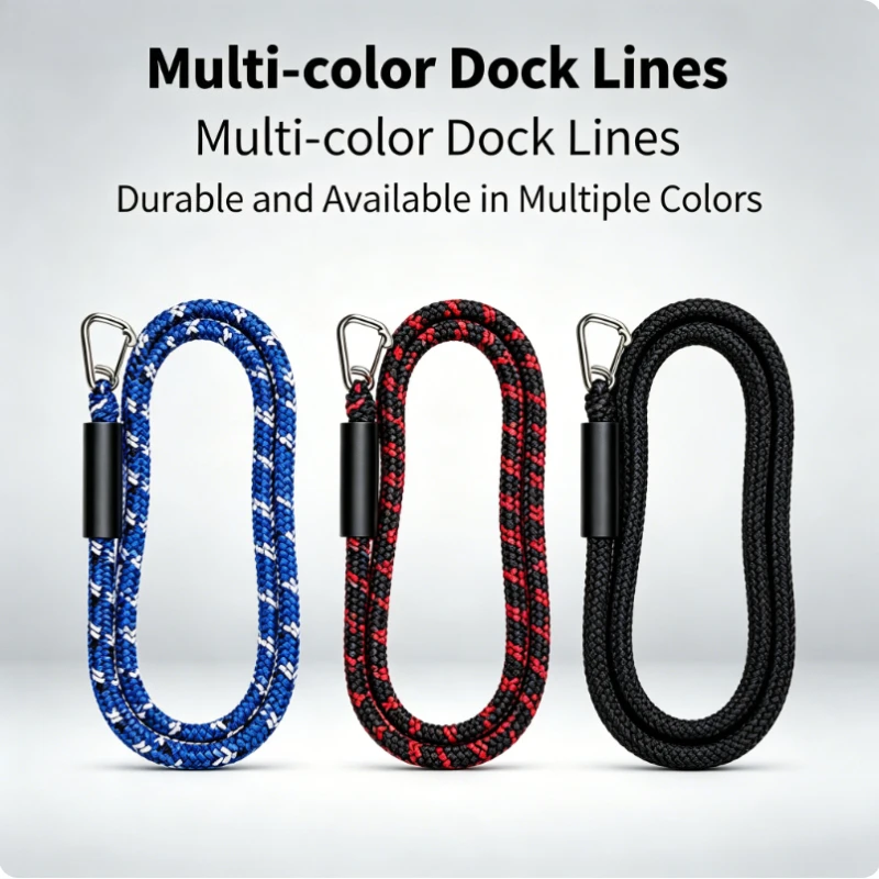 Marine-Festmacherleine mit Stahlclips, Salzwasserbeständiges Boot-Bungee-Festmacherseil für Kajak, Wasserfahrzeuge, SeaDoo, Jet-Ski