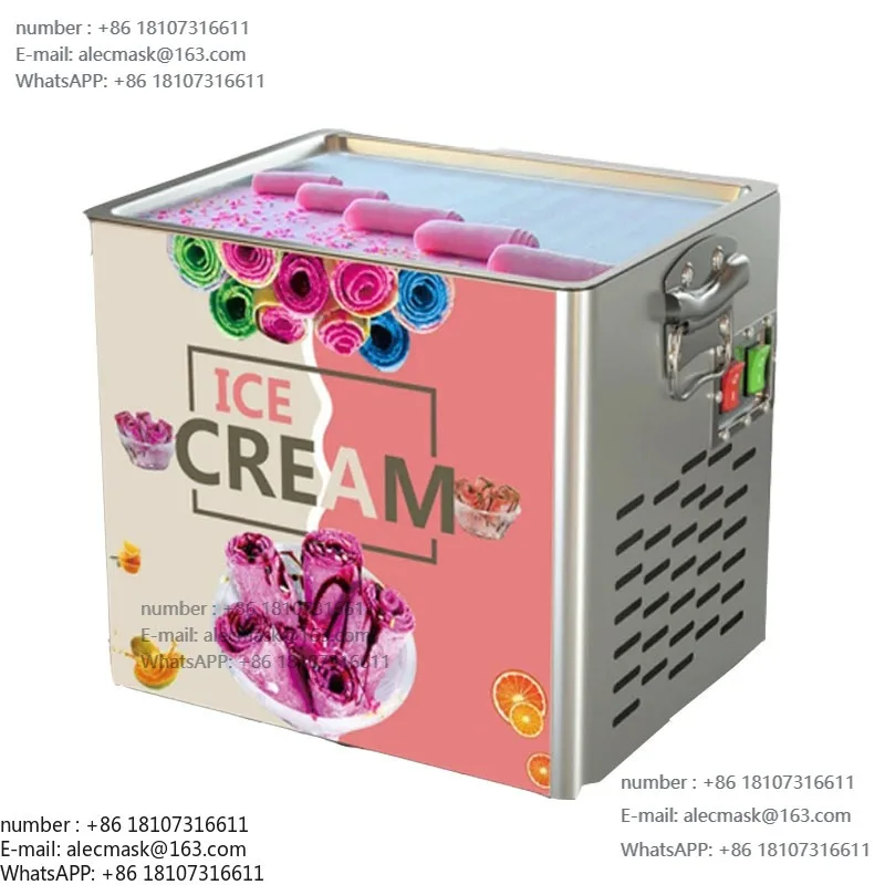

Ice fryer, small fryer, yogurt machine, mini frying cream roll machine, household fruit porridge machine, cream