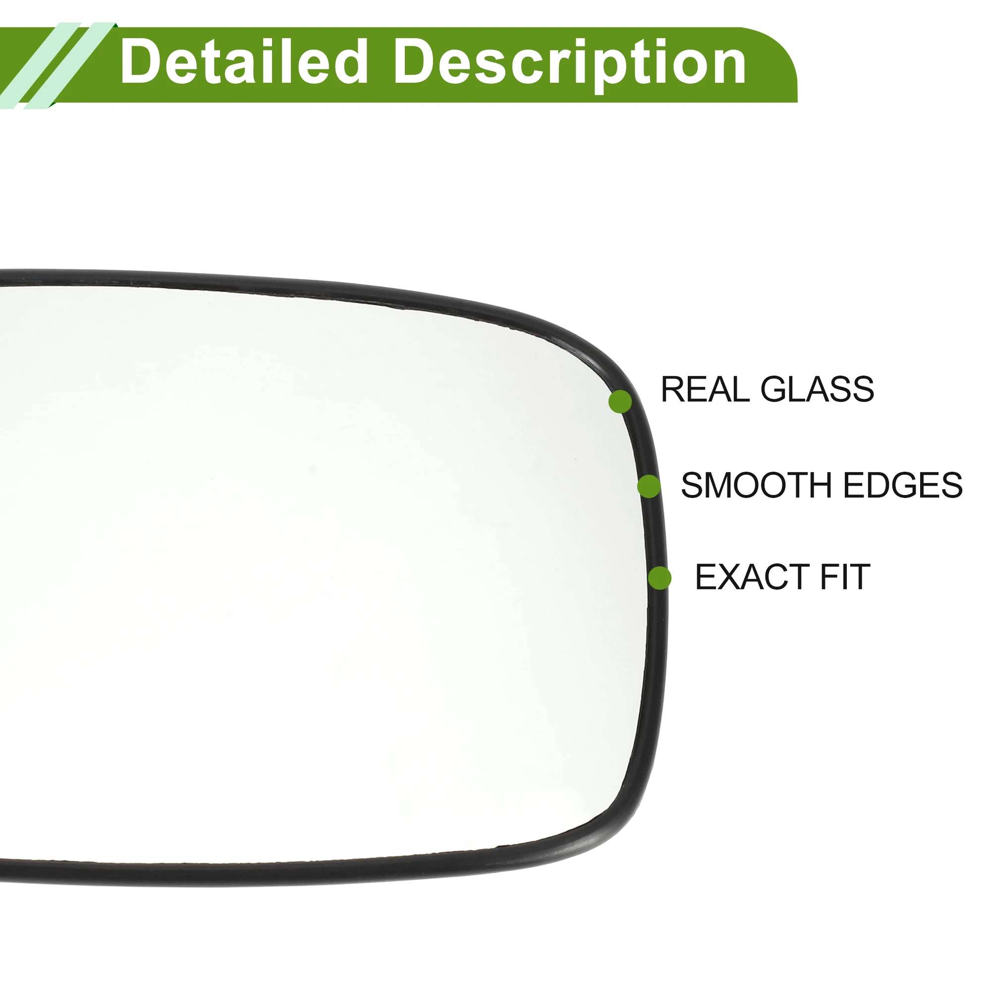 UXCELL يمين مع استبدال زجاج مرآة التسخين لشركة Hyundai Azera No.876213L900