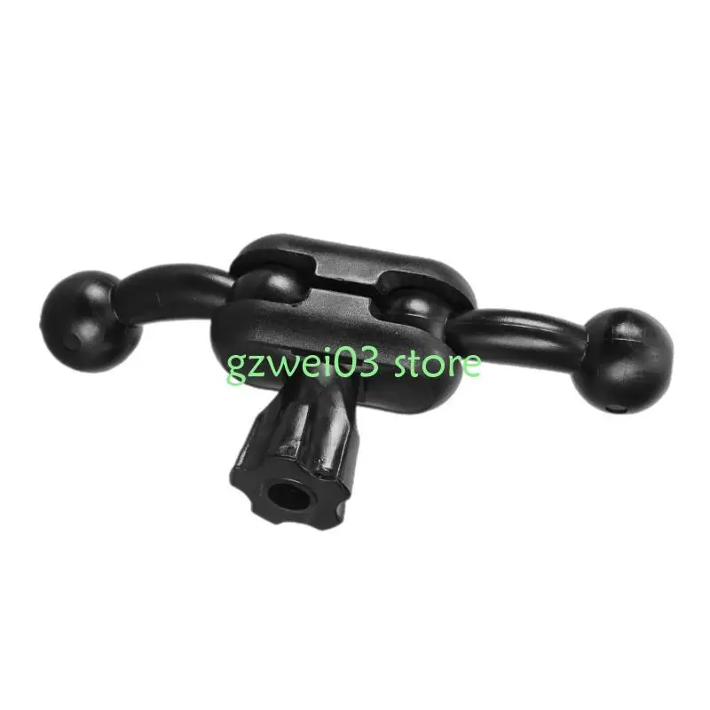 Y8AC Double Ball Head 17mm Universal Joint Connector Adapter for Mobile Phone & Tablet Stand Recorders Navigation Accessories