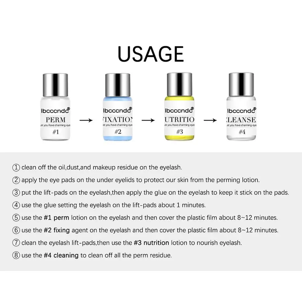 Lash Lift Kit Wimper Curling Wenkbrauw Laminering Kit Wimper Kit Laminering Permanente Semi Kit Accessoires Wimpers Make-Up Wave B5t9