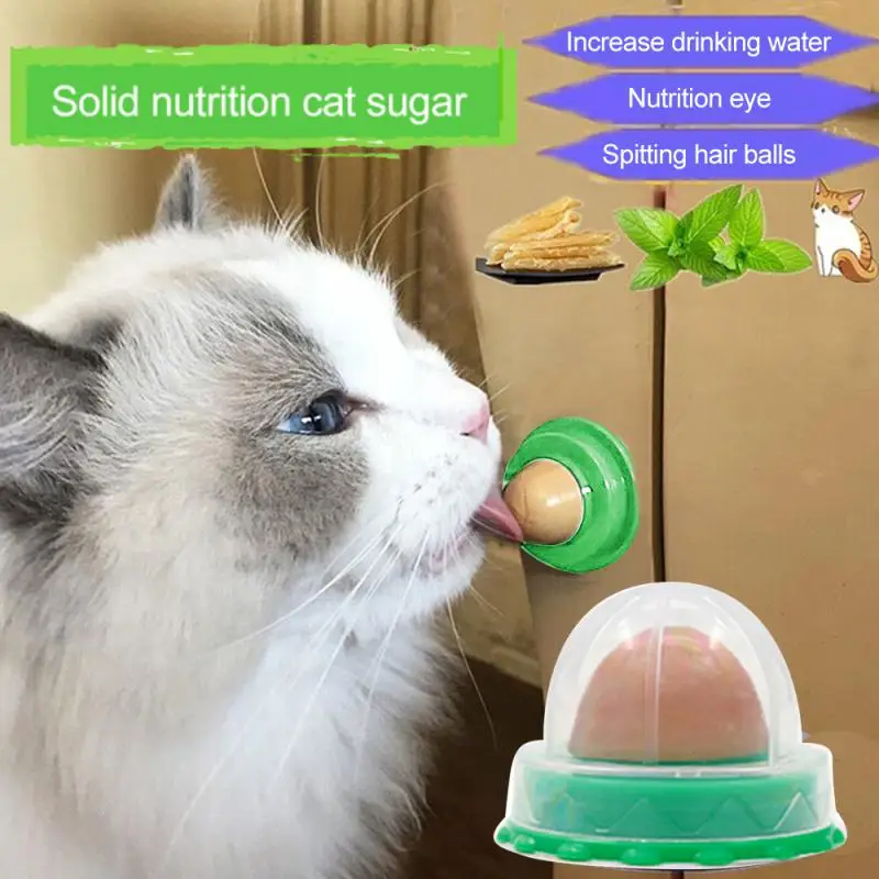 Cat Catnip Cat Toys Healthy Nutrition Cat Lollipop Cat Mint On The Wall Pet Products Cat Energy Ball Candy Snacks Goods For Cats