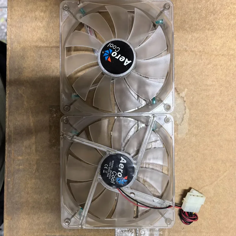 for New 13525 Transparent Luminous 12V Large Air Volume 13.5CM Computer Chassis LED Fan