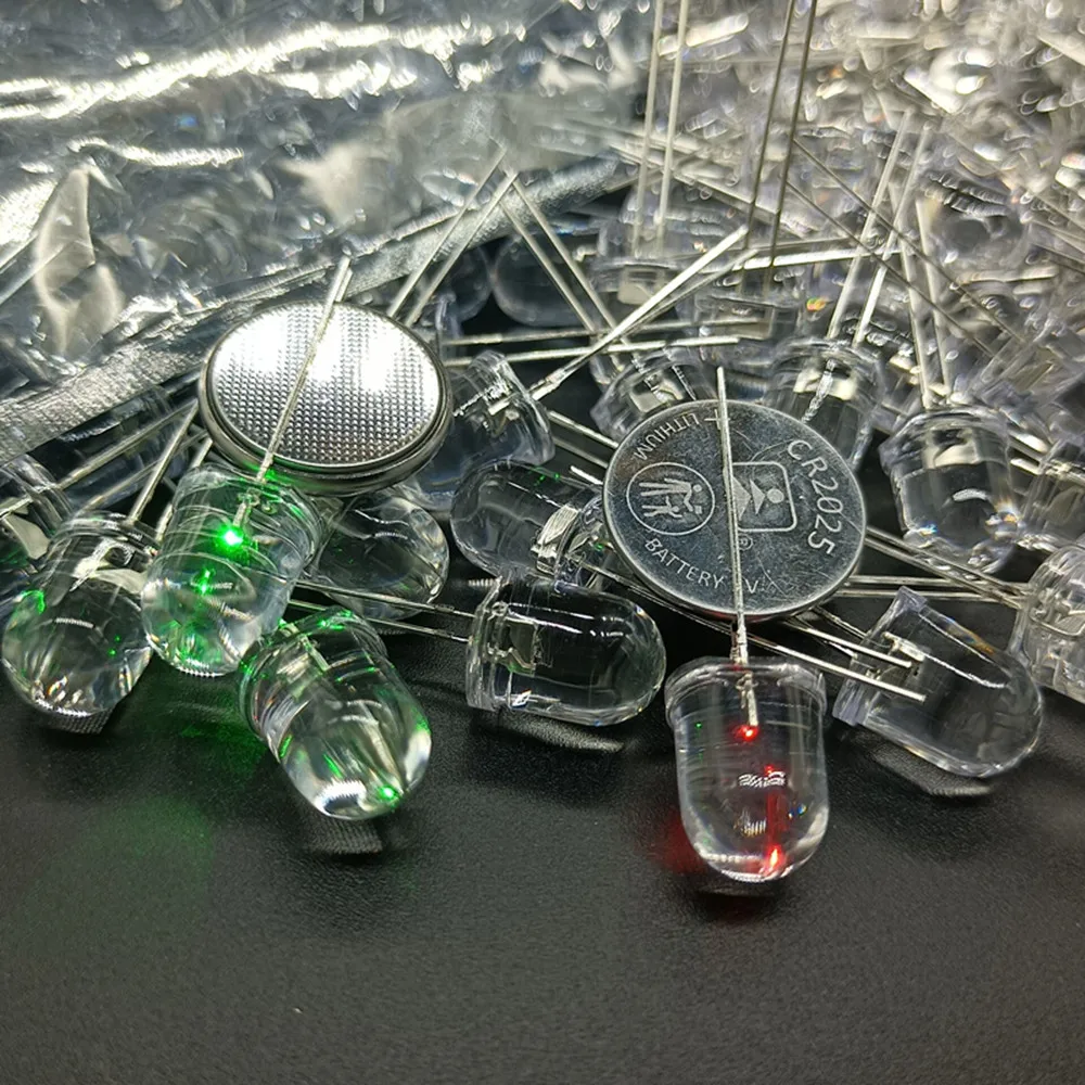 100pcs/Lot F10 10mm Fast/Slow RGB Flash Red Green Blue Rainbow Multi Color Light Emitting Diode Round LED