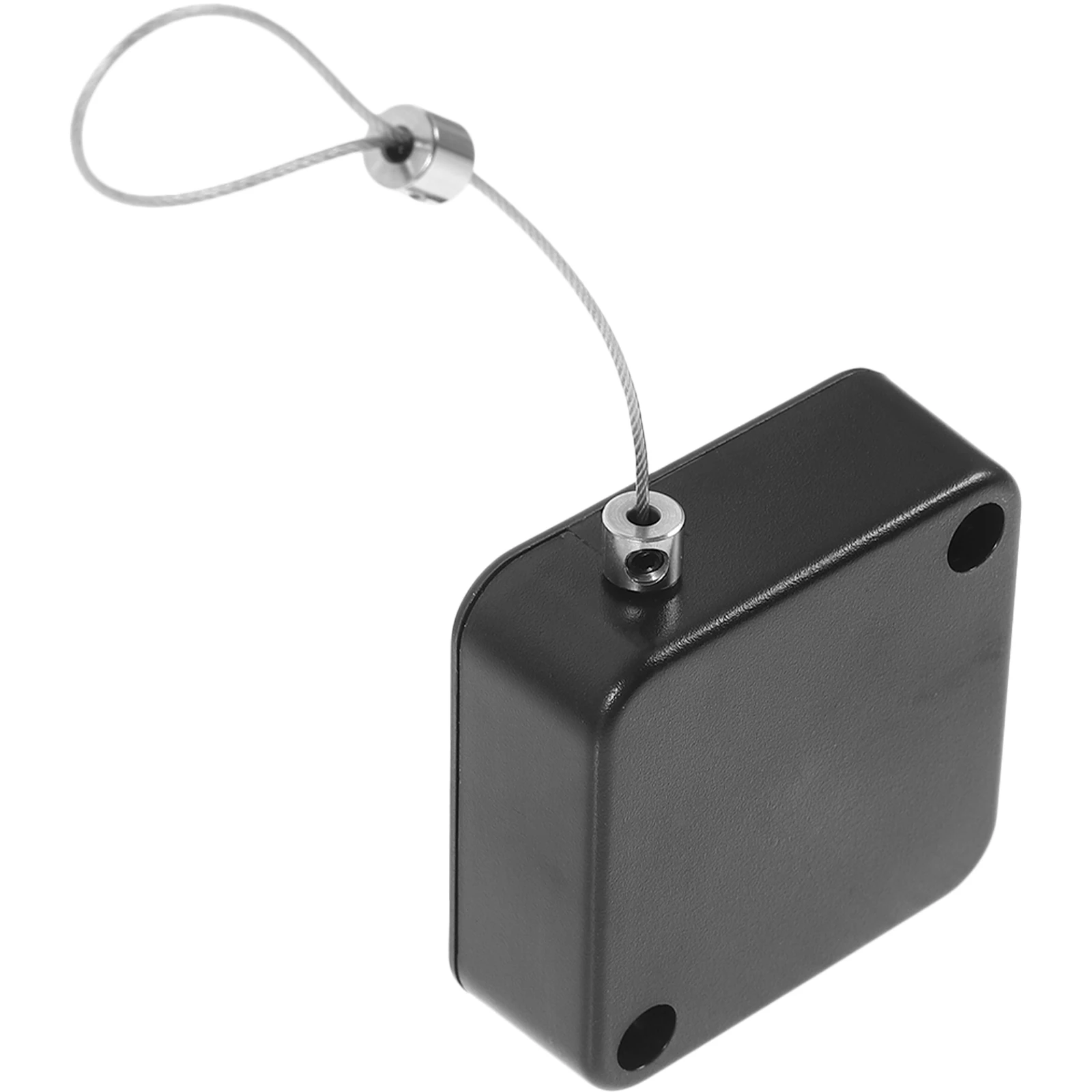 

1pcs Retractable Anti Theft Pull Box 1M Black Steel Wire with 2 Hooks for Digital Devices Shops Exhibitions Anti Lost Cable Case