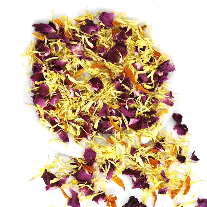 Mixed Real Dried Rose Chrysanthemum Flowers Petals  For DIY Epoxy Resin Jewelry Making Pendant Necklace Crafts Gem Decoration