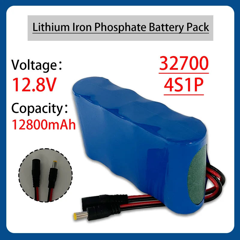

32700 LIFEPO4 4S1P 12.8V lithium phosphate battery 12800mAh for drilling rig sweeper electric battery plus 14.6V 2A charger
