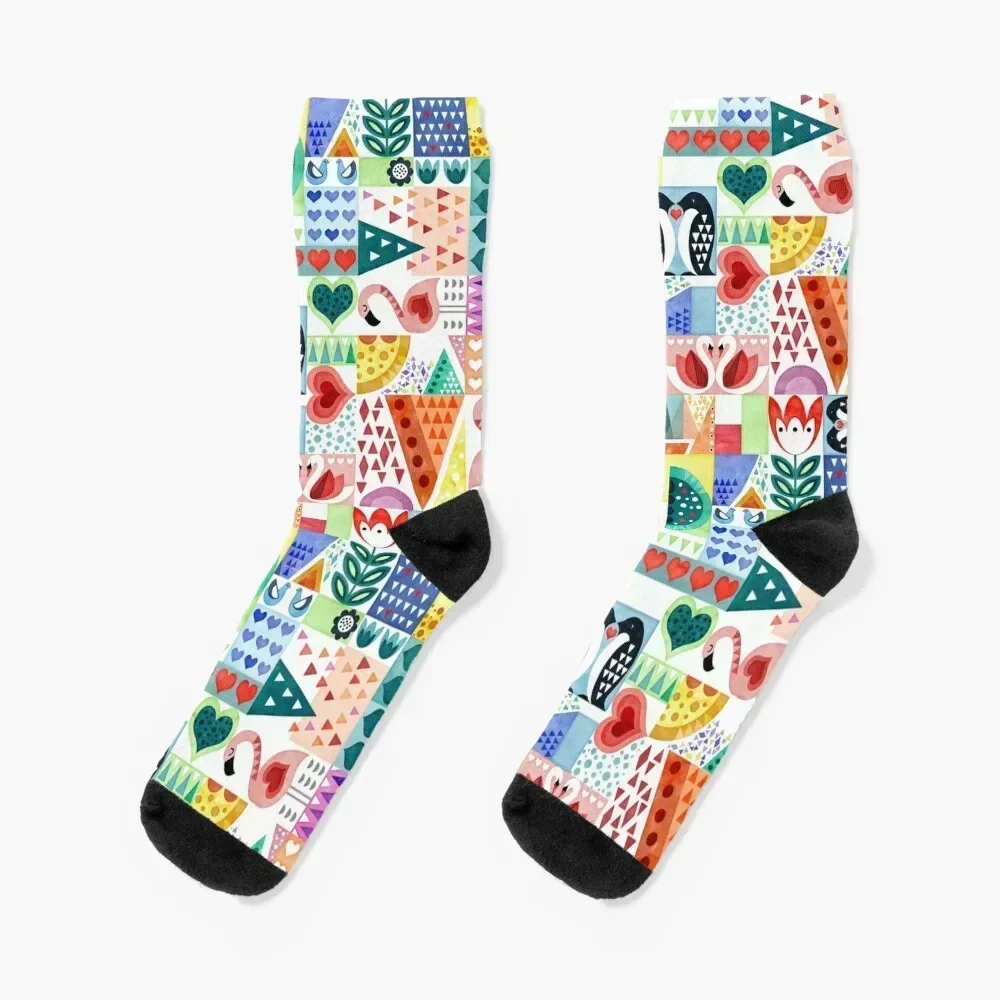 Love birds Socks short aesthetic Christmas Stockings compression Male Socks Women's
