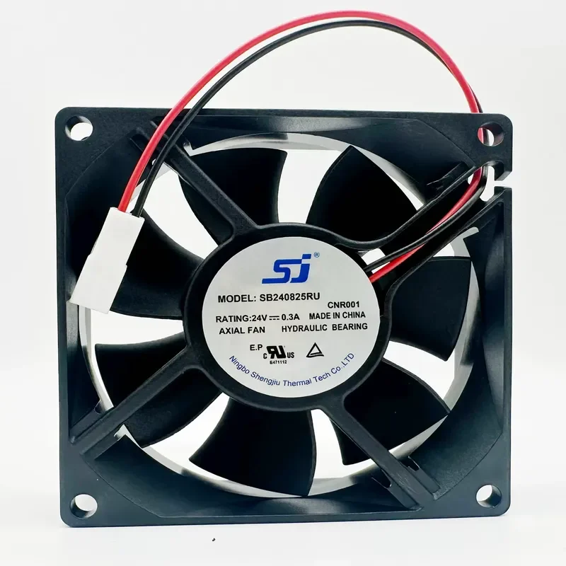 New SJ Shengjiu SB240825RU 24V 0.3A 8025 8CM Elevator Inverter Cooling Fan for Elevator Inverters