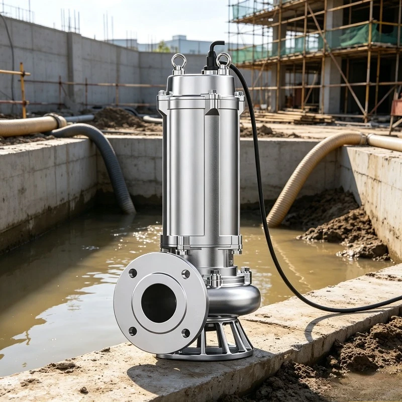 Stainless Steel Submersible Sewage Pump For Fish Pond Dewatering Farm Irrigation Waste Discharge Multifunctional Sewage Transfer