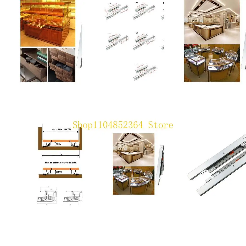 

652F Multiple Size Heavy Duty Drawer Slider with Soft Closures Undermount Drawer Slides for Residential Commercial Cabinetry