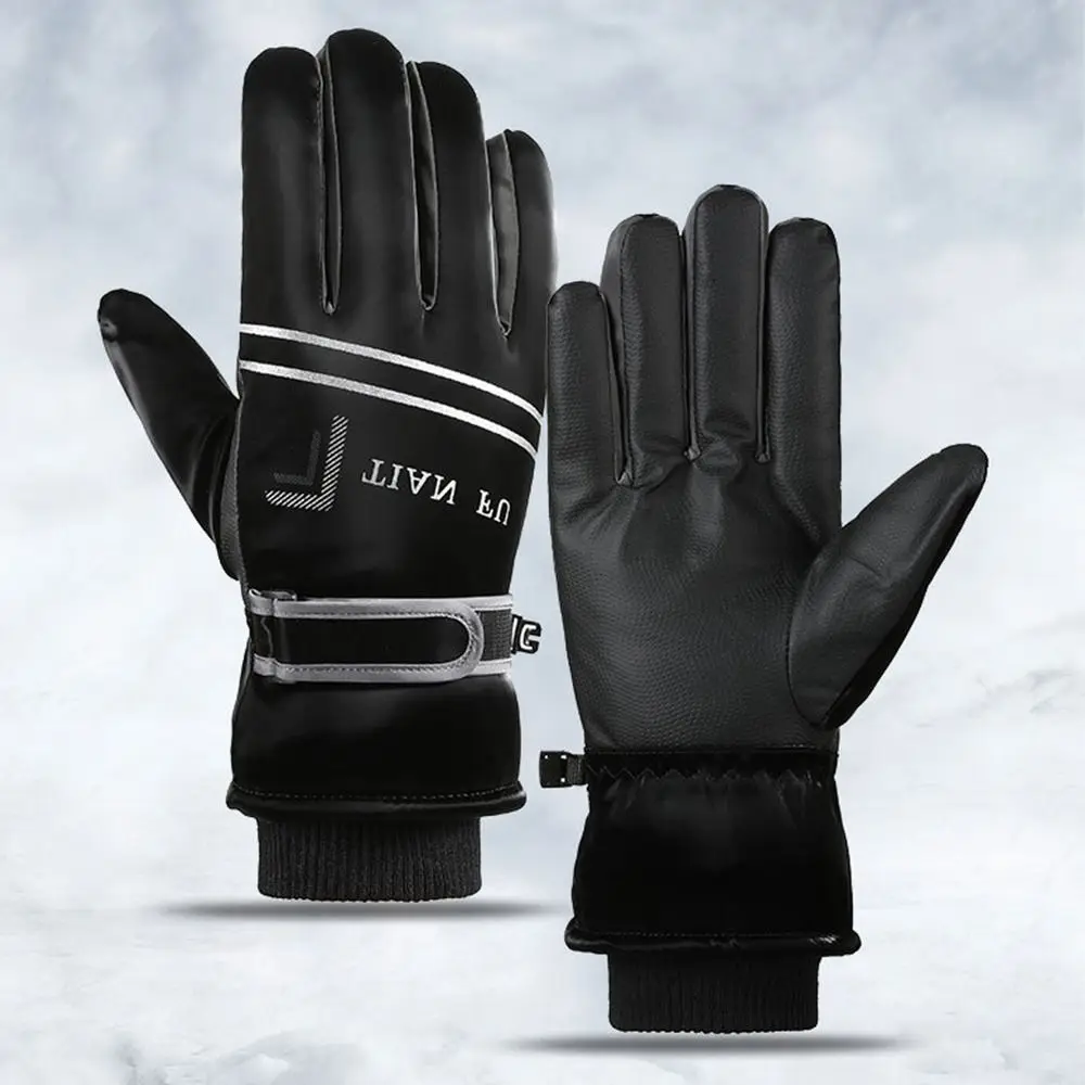 

Модные теплые зимние перчатки, утолщенные термоперчатки с противоскользящим покрытием, спортивные ветрозащитные перчатки для сноуборда и лыж, перчатки для рыбалки