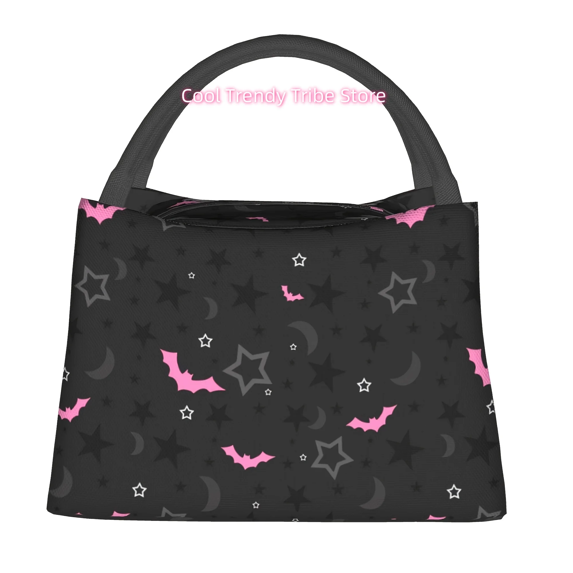 Halloween black bats Reusable Refrigerated Bag, Insulated Bag, Insulated Lunch Bag,   for Camping, Picnics, Beach, Suitable fo