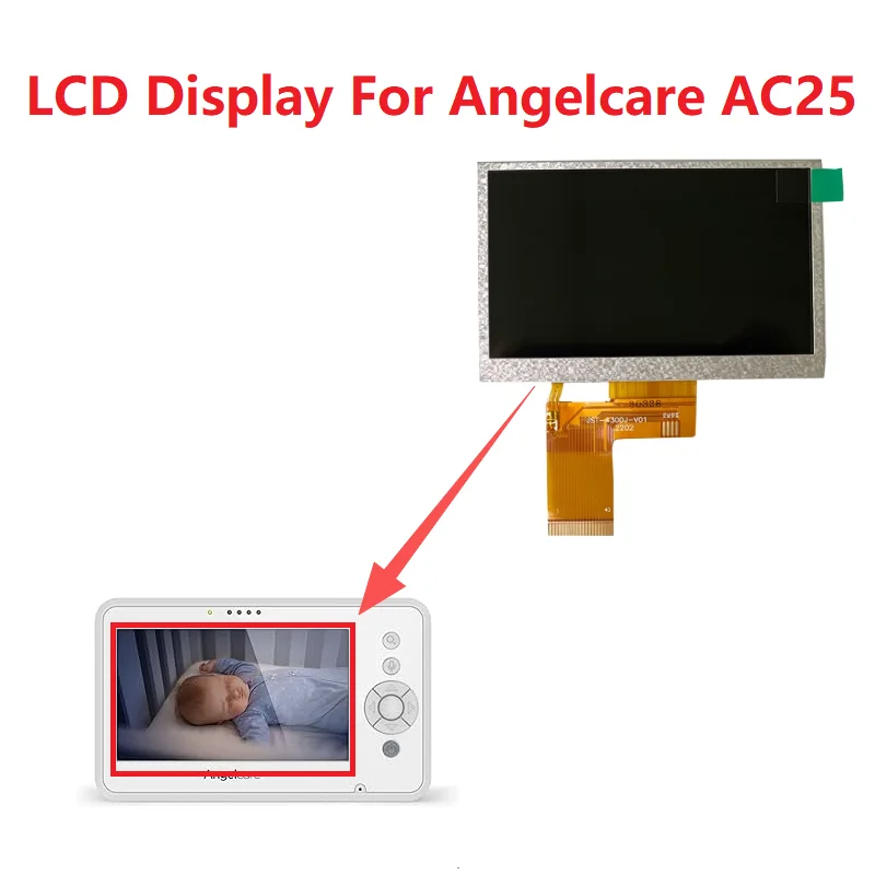 

4.3 inch LCD For Angelcare AC25 Baby Monitor Display Screen