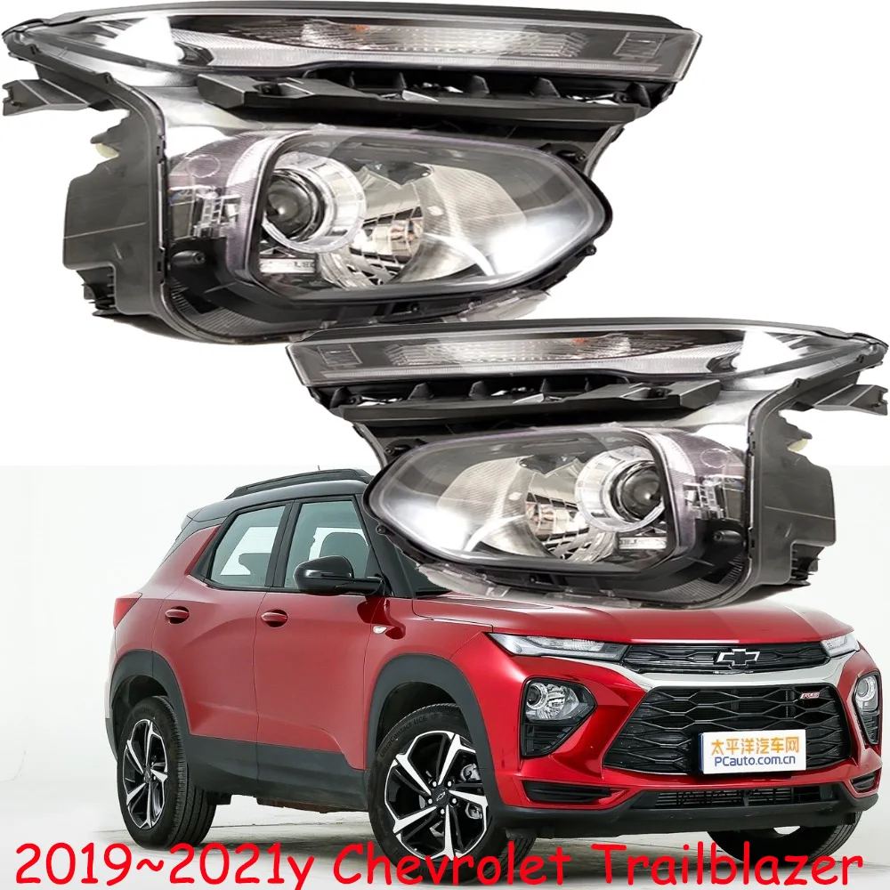 1pcs car accessories bupmer head light for Chevrolet Trailblazer headlight 2019~2021y daytime light for Trailblazer fog lamp