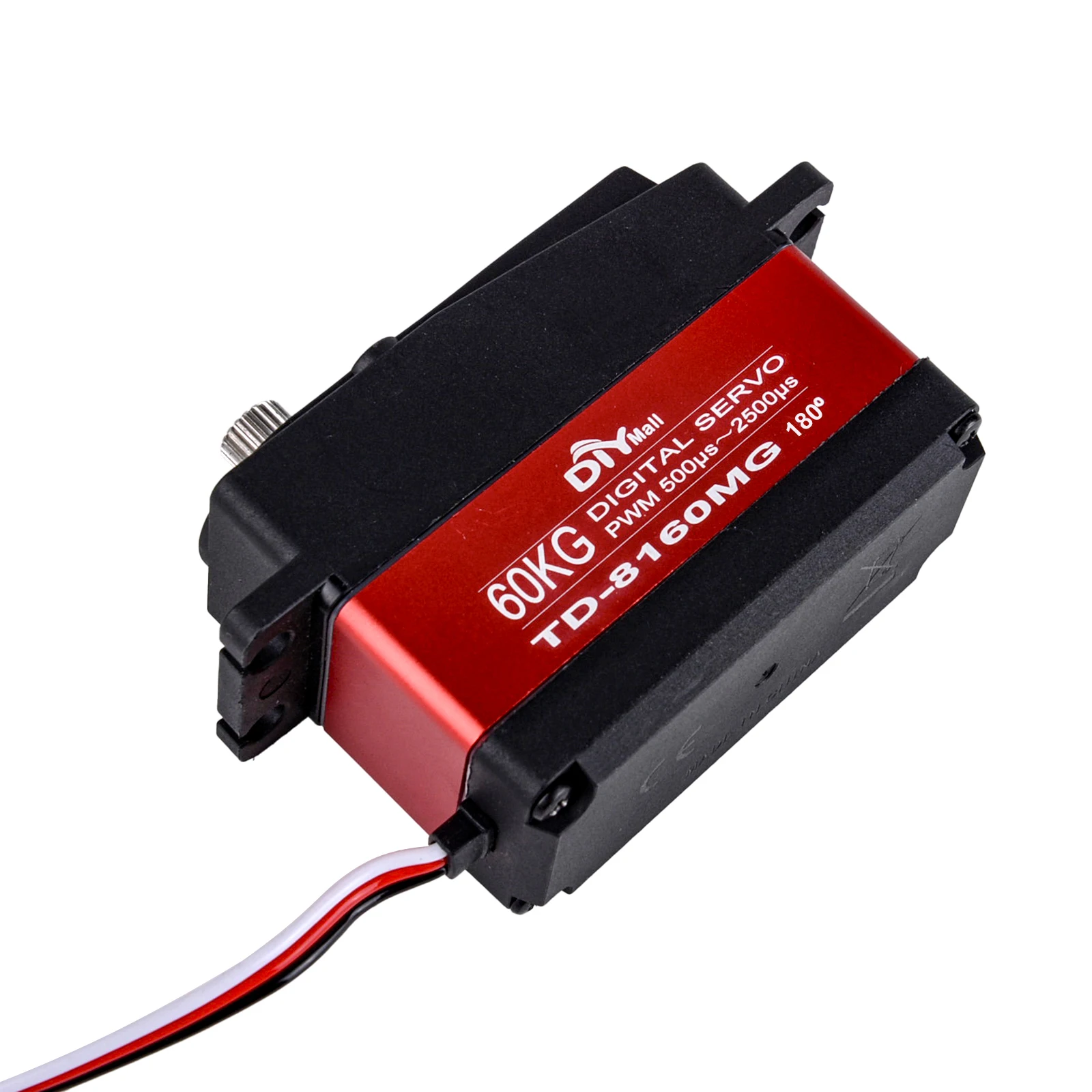 TD-8160MG Digital Servo 60KG Alto Torque Metade Metal Gear 90/180/270/360 °   Ajustável para 1:8 1:10 RC Drift Car Boat Robot