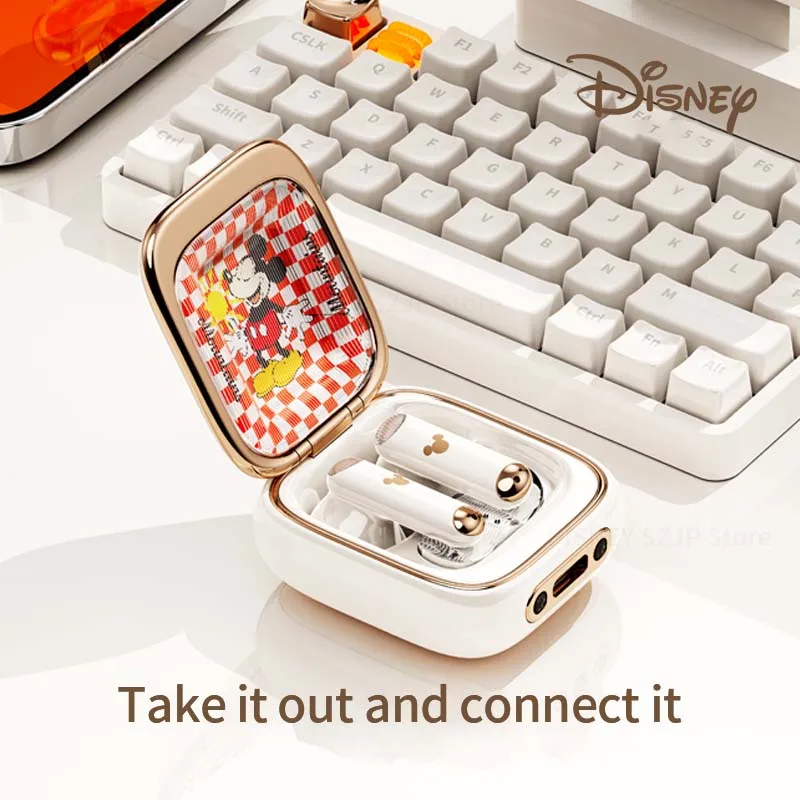 Oryginalne słuchawki douszne Disney Q7 Space Capsule Bezprzewodowe słuchawki douszne Bluetooth HIFI Sound Headset Redukcja szumów Długi czas czuwania