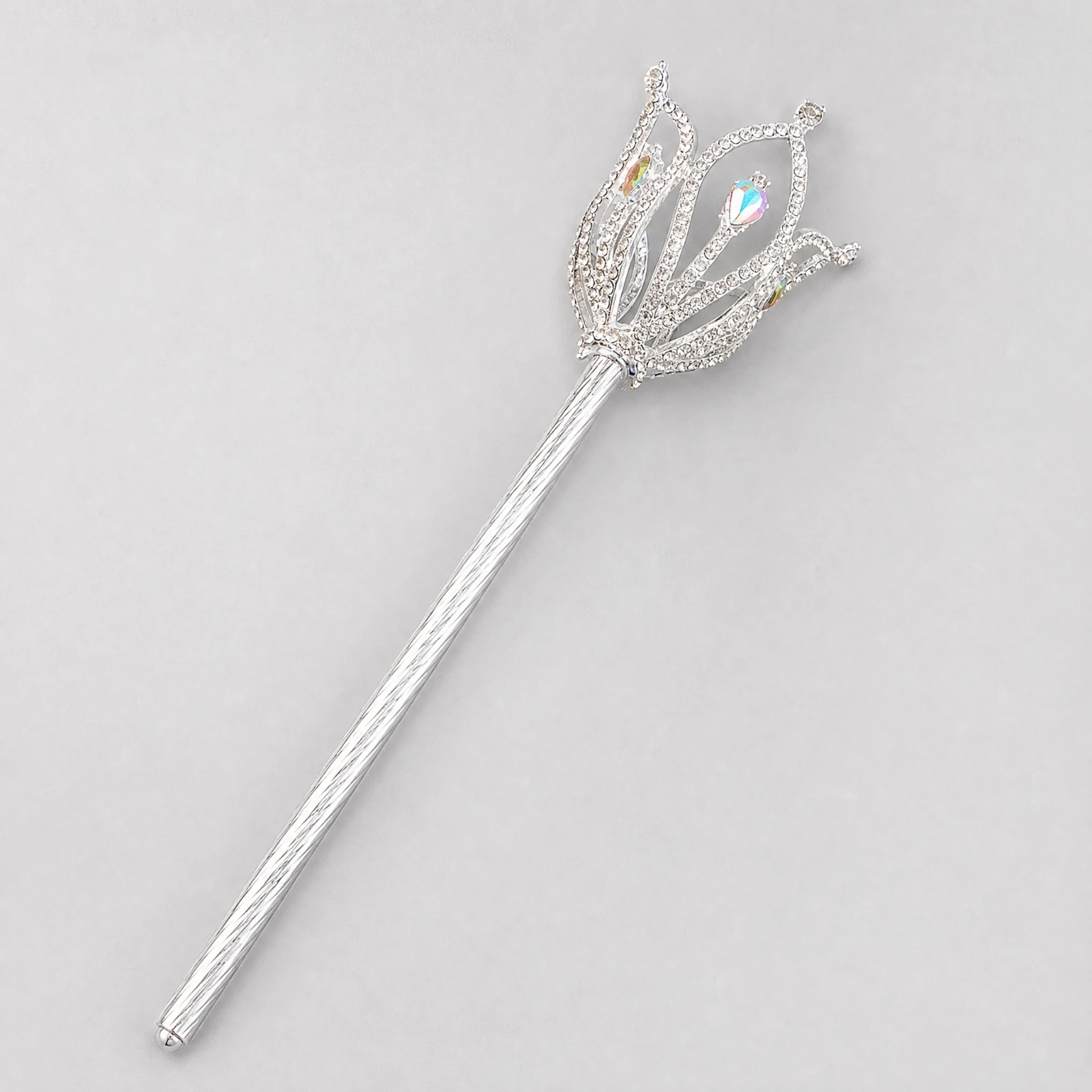 Enchanted Wand with Openwork Crown Ornate Enchanted Wand Accessory Exquisite Costume Accessories Lightweight for Bridal Parties