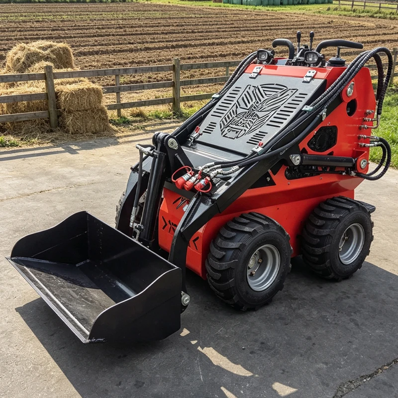 Fast Delivery Mini Skid Steer Loader Small Loader For Narrow Space Farm And Building Work Compact CE EPA EURO5 Skid Steer Loader