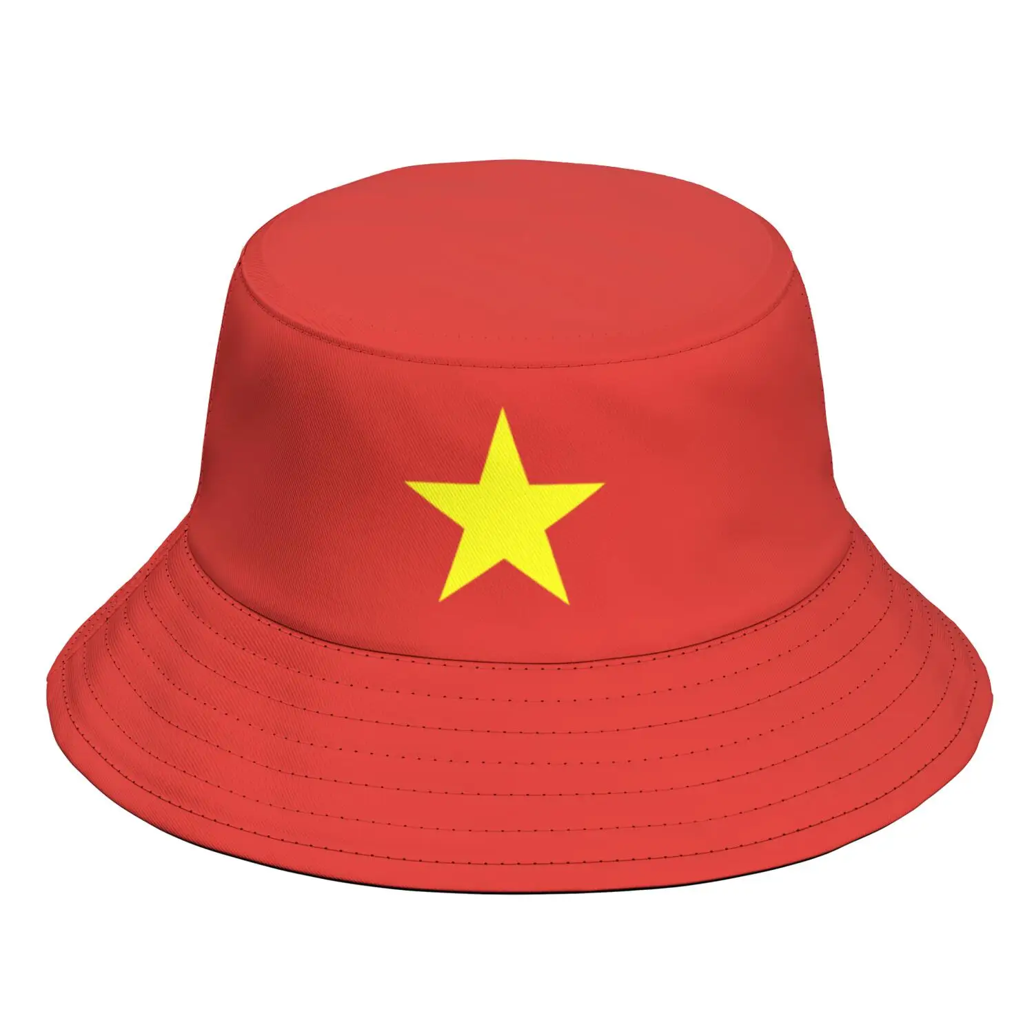 Viet Nam Custom Made Name badge Team Logo Bucket Cap Vnm Country Travel Vietnam Nation Vietnamese Flag Photo Fisherman Hats