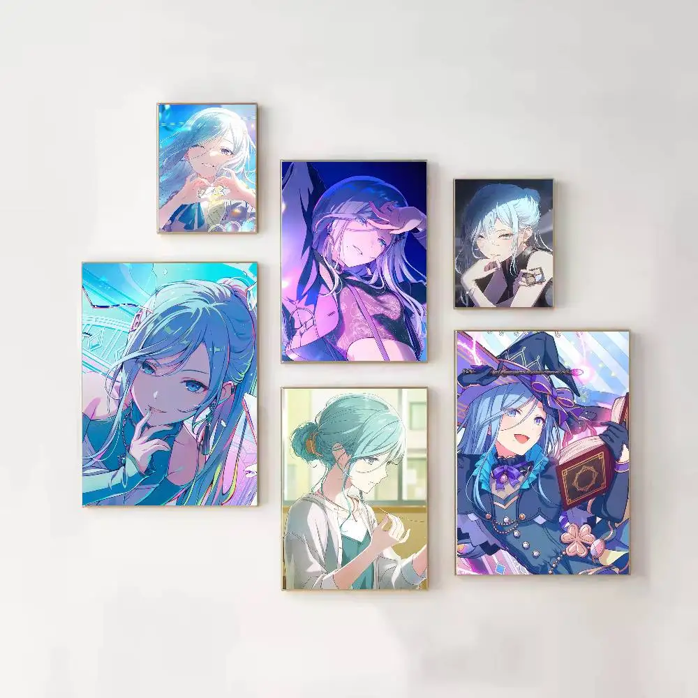 Project SEKAI Shizuku Hinomori Poster Versatile HD Waterproof Wall Art Self-Adhesive Decor for Any