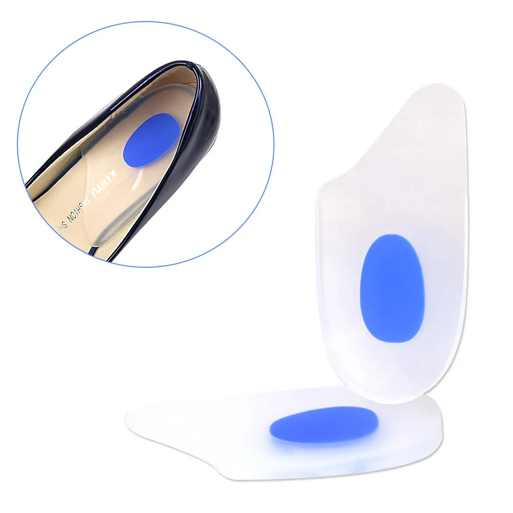 

Silicone Diagonal Heel Pads O-shaped Leg Adjustment Silicone shock-absorbing Insoles For Men And Women
