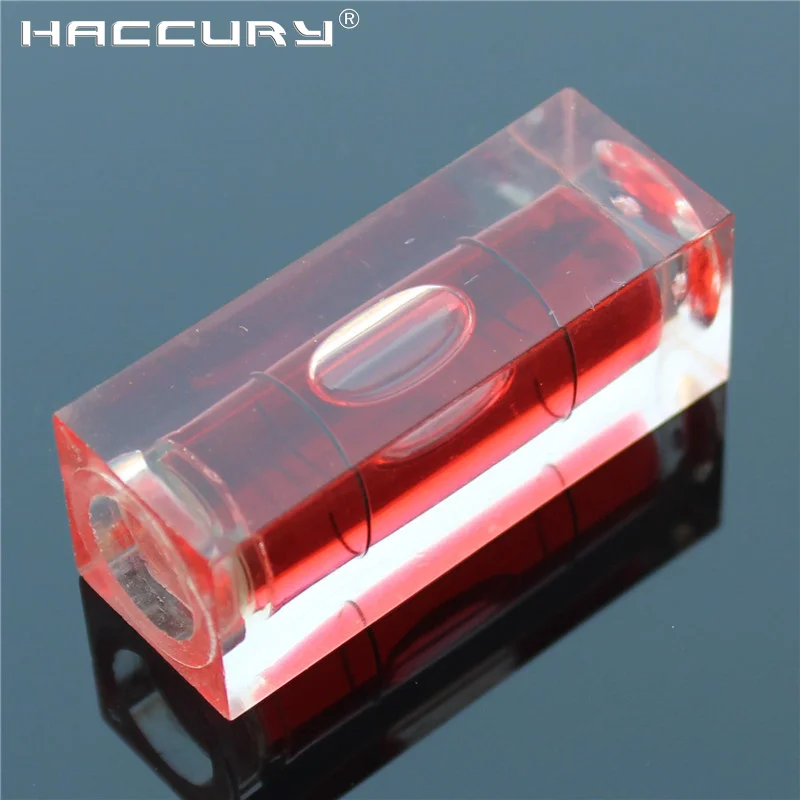 Red Color 15*15*40mm Square column Level Photo Frame accessories Cube Bubble Level