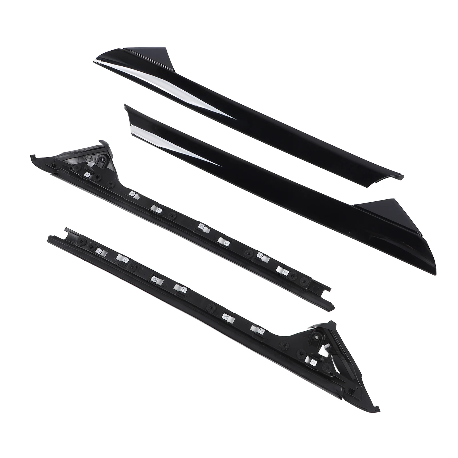 Windshield A Pillar Molding Trim Set BB5Z 7803144 AB Outer Inner Driver and Passenger Side Replacement for Ford Explorer