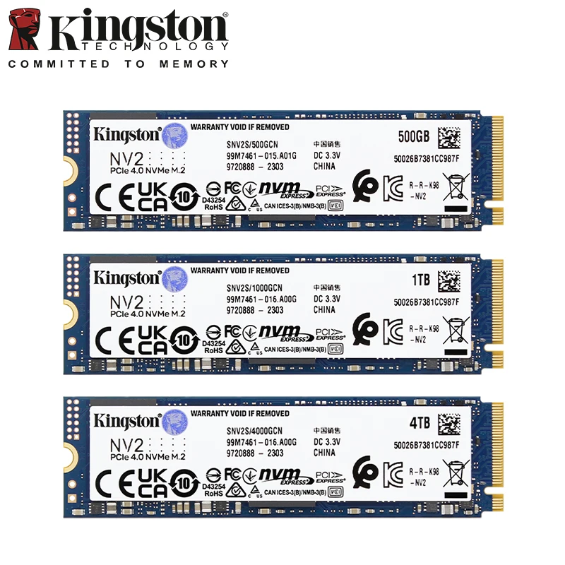 Kingston SSD NVME M2 1TB 2TB 4TB Internal Solid State Drive NV2 500GB 250GB Hard Disk Original SSD Kingston For Notebook Desktop