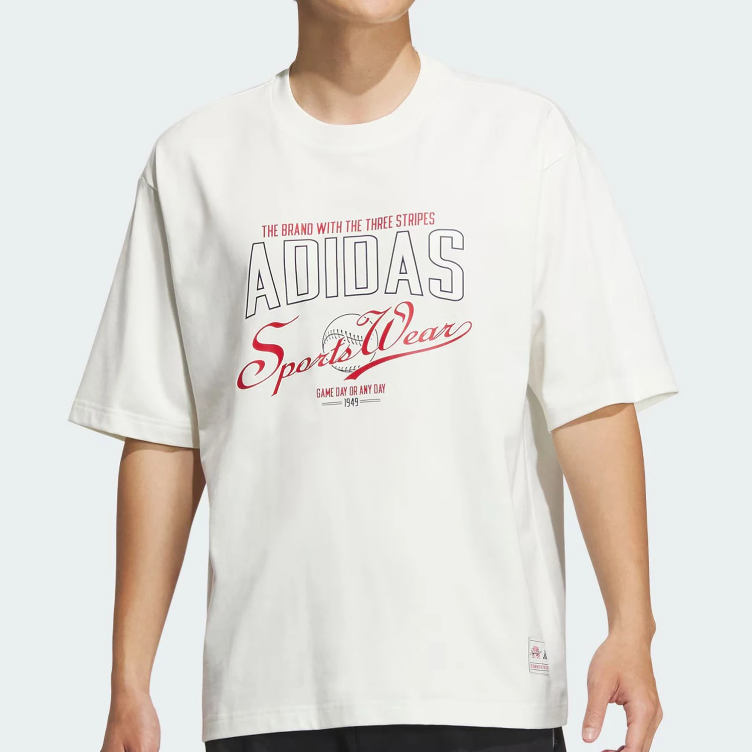 

Adidas Official Genuine New Men's Casual Breathable Round Neck Sport Short Sleeve T-Shirt JN9472