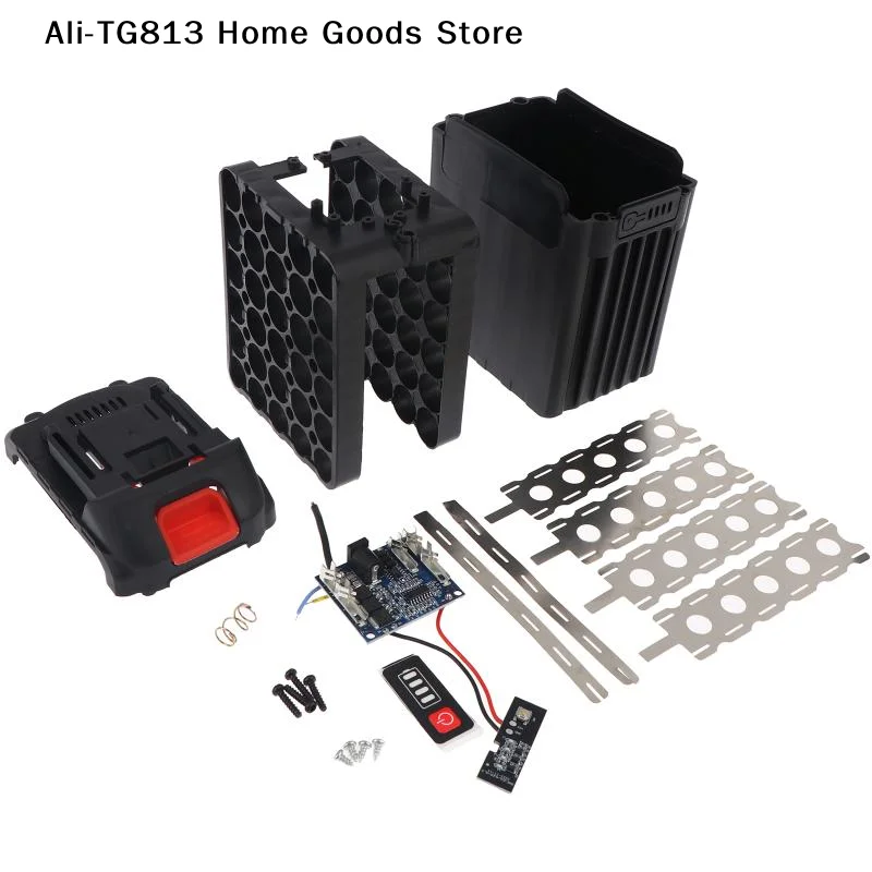 [TG813]30 Cell 21V 60A 18650 Lithium Battery Shell PCB Charging Protection Circuit Board Boxes For Mak Li-ion Battery Housings
