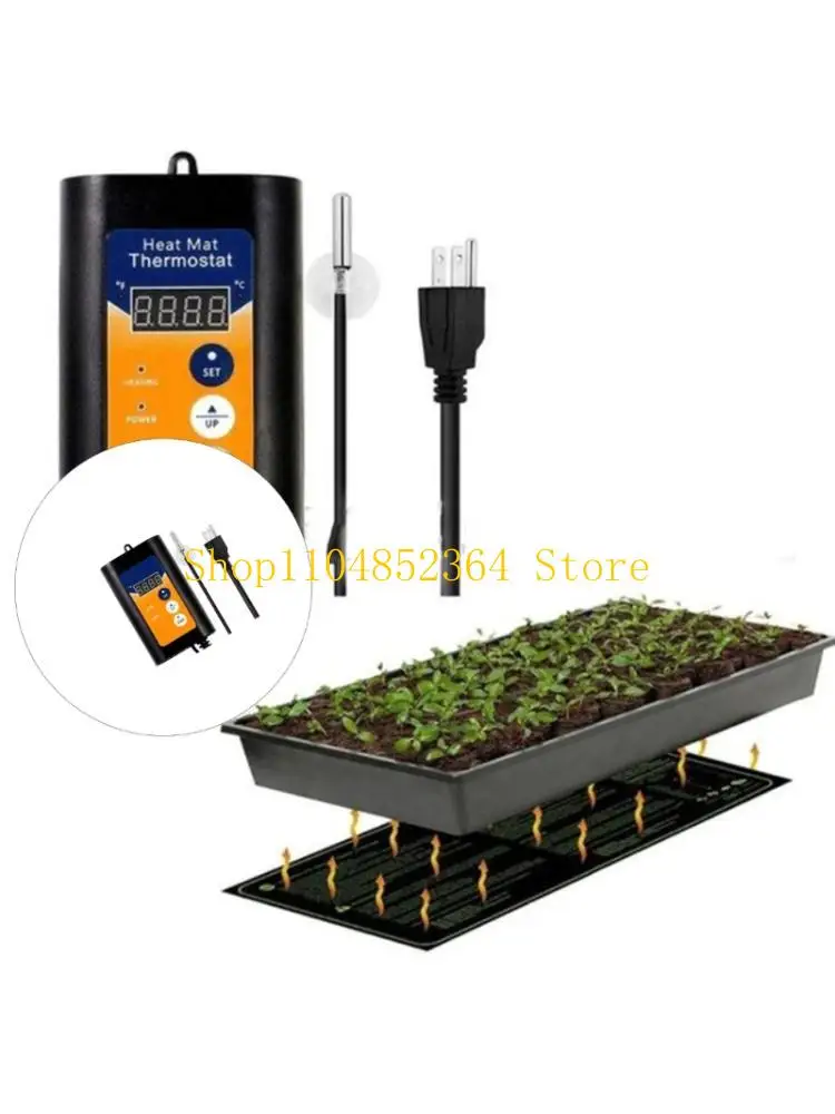 

652F Global Capacity Temperature Regulator For Agricultural Heat Mattresses LCD Display Auto Close Overheating Security