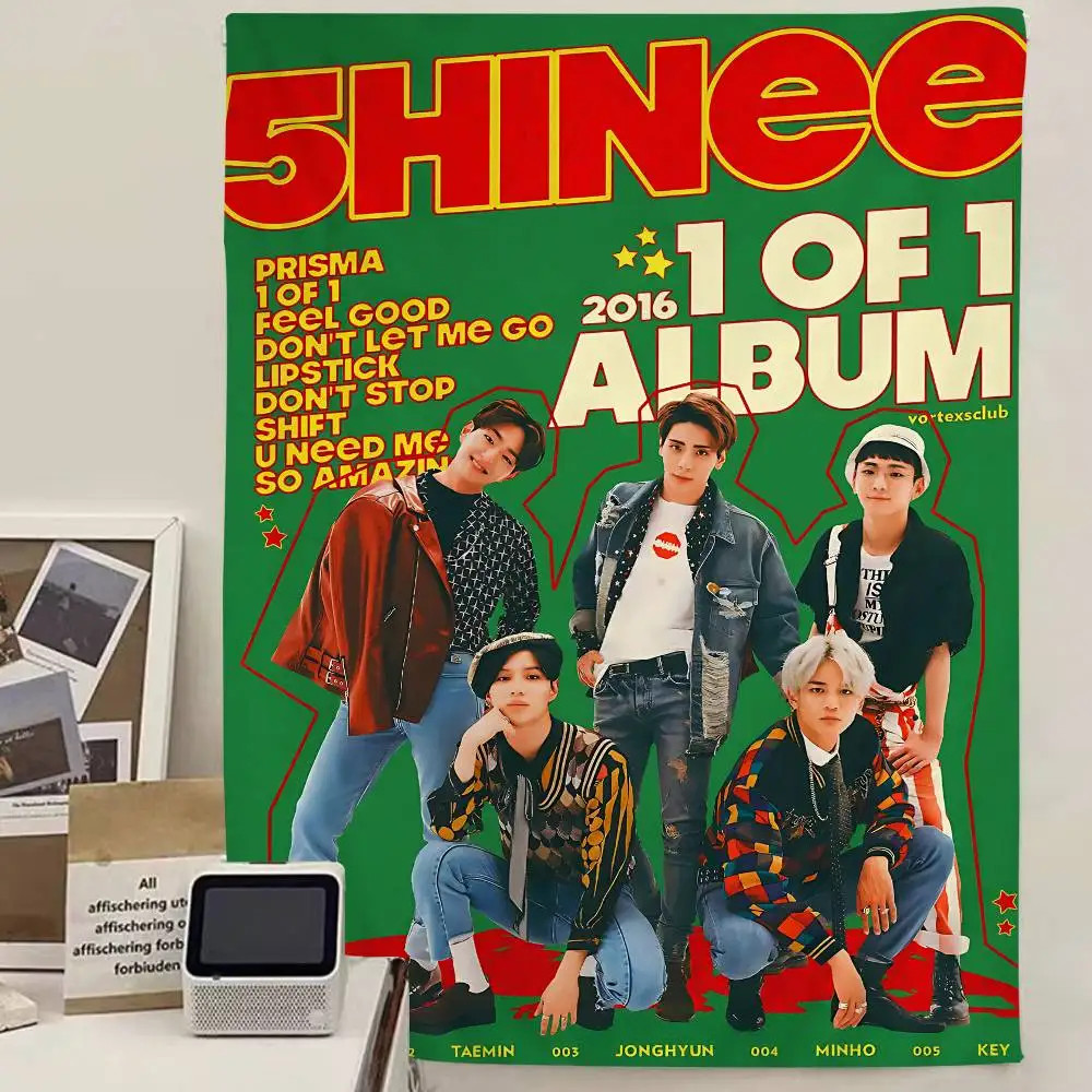 S-SHINeeS Kpop Band Cartoon Tapestry Bohemian Wall Tapestries Mandala Home Decor