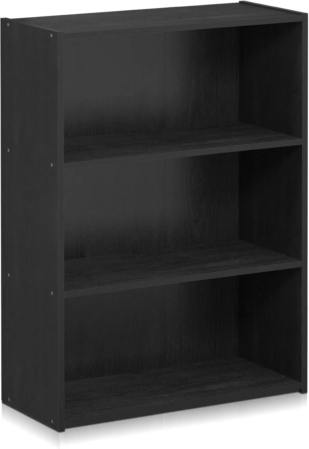 Furinno PASIR Book Shelf, 3-Tier Bookshelf, Storage Shelves Bookcase, 9.7 x 23.7 x 31.5, for Living Room, Bedroom, Home Office, Americano view 6