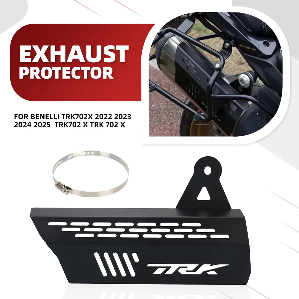 

For Benelli TRK702X 2022 2023 2024 2025 TRK702 X TRK 702 X Accessories Exhaust Pipe Heat Shield Cover Muffler Protection Guard