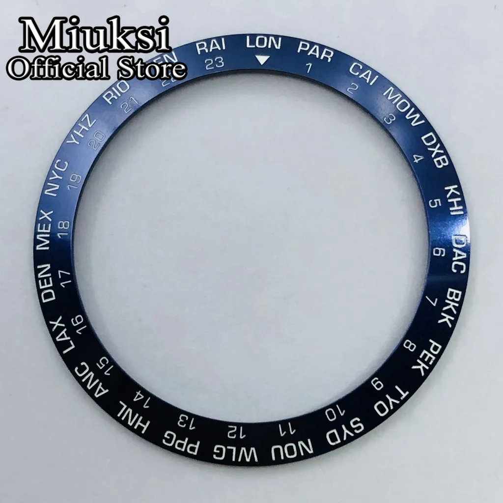 Miuksi high quality 38mm aluminum bezel insert fit 40mm watch case