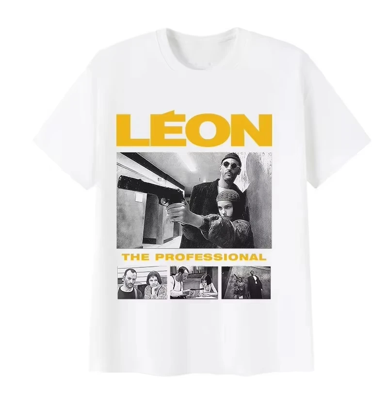 2026 Movie Leon The Professional Graphic T Shirt Men's and Women's Fashion O-Neck Short Sleeve Tees Vintage Y2K High Street Tees