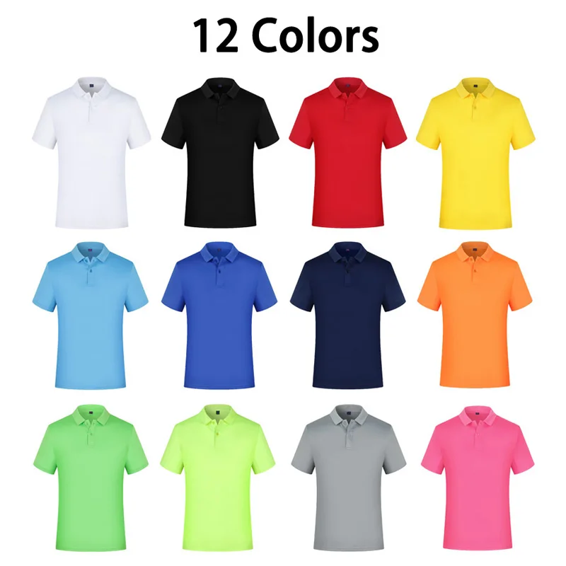 Summer Quick-drying Polo Shirt Custom Print Logo Jerseys Individual Group Personalized Custom Embroidery LOGO Polo Tees Top