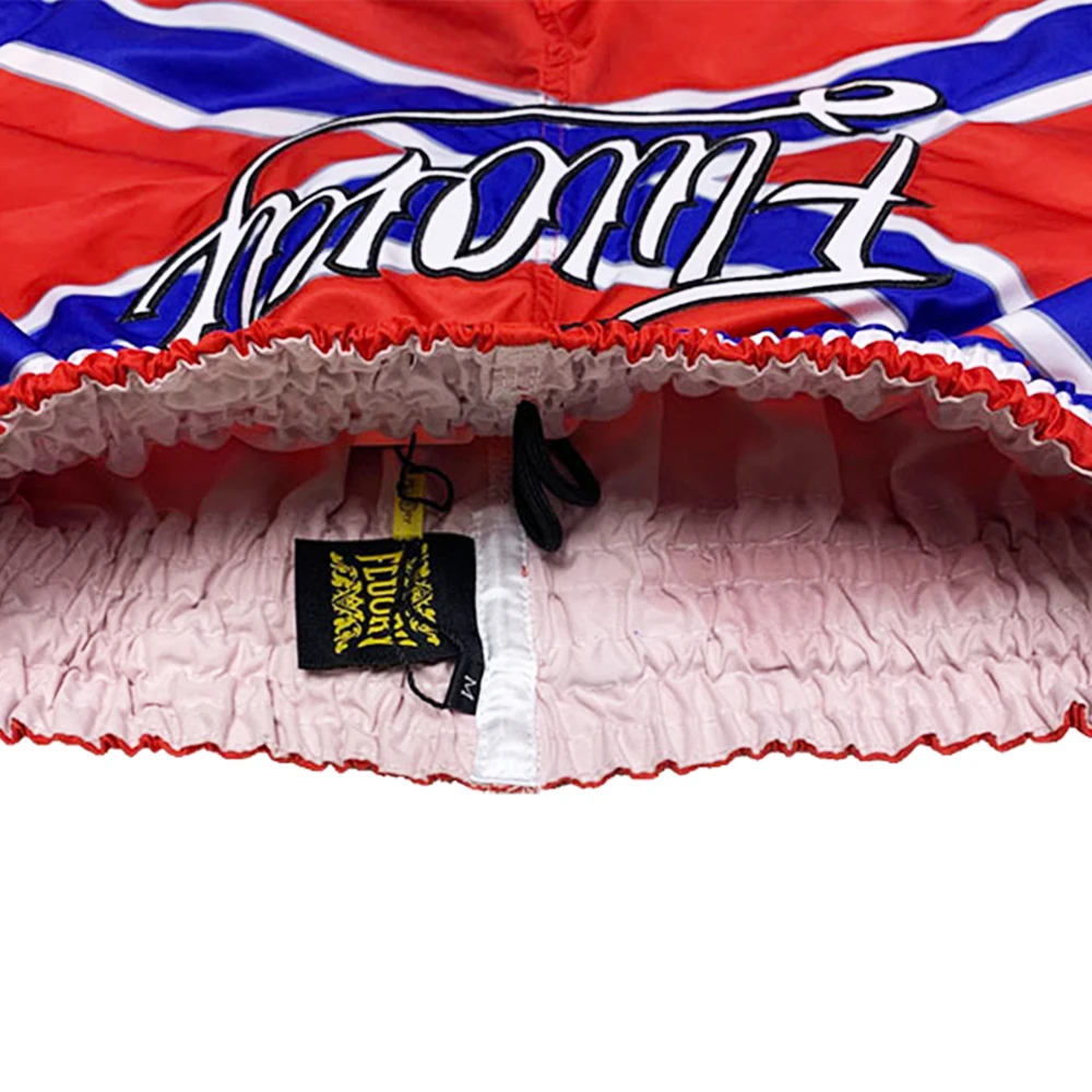 FLUORY MTSF94 MMA Fighting Muay Thai Shorts Boxeo Boxer Training Sports High Quality Kick Boxing Fitness Athletic Pants For Kid