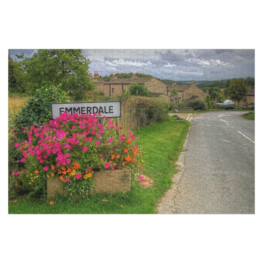 The Village Of Emmerdale Jigsaw Puzzle Personalised Jigsaw Custom Wood Puzzle