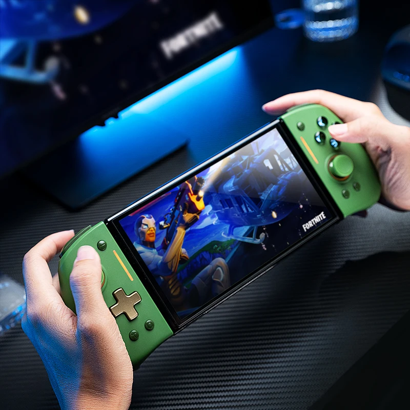 คอนโทรลเลอร์เกมไร้สายบลูทูธ NYXI Hyperion pro สำหรับสวิตช์ 2/สวิตช์ จอยเกมสีเขียว