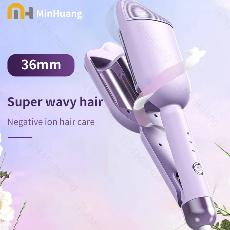 36mm Electric Curling Iron Deep Wave Hair Curler Wavy Hair Curlers  Volumizing Hair Lasting Styling Tools Wand Curling Irons