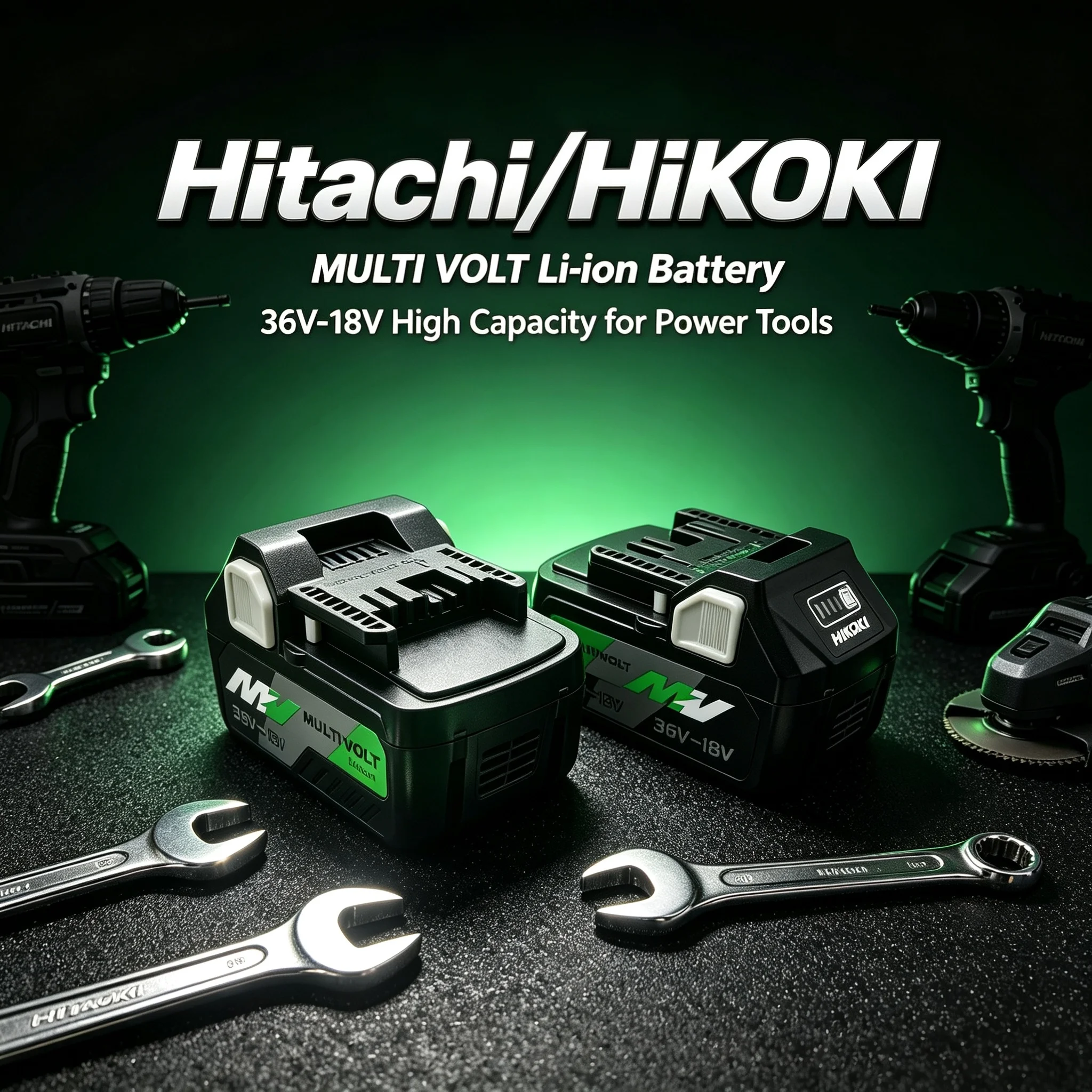 Original HiKOKI 18V/36V 5.0Ah 8.0Ah Li-ion Battery BSL36A18 Fits Hitachi Electric Drill Dustproof Shockproof Extreme Durability