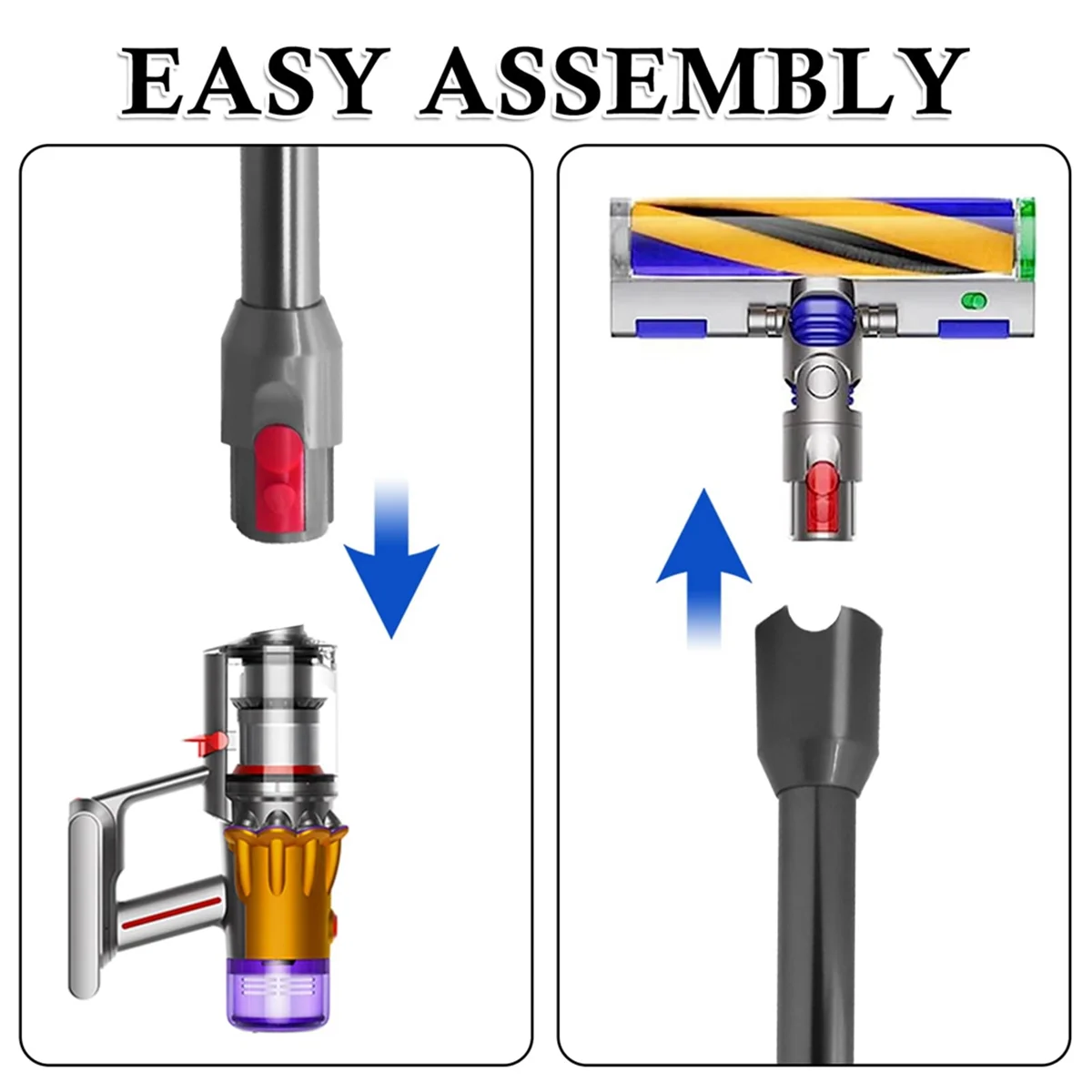 AT41Extension Rod for Dyson V10 Digital Slim/V12 Detect Slim Cordless Stick Vacuum Cleaner Quick Release Straight Pipe Bar-B