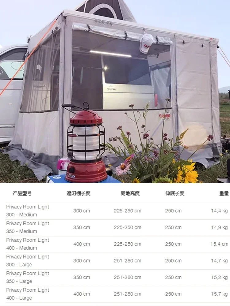 Markiza do kamperów F45S oryginalne importowane akcesoria do namiotów boczny namiot lekka wodoodporna kabina