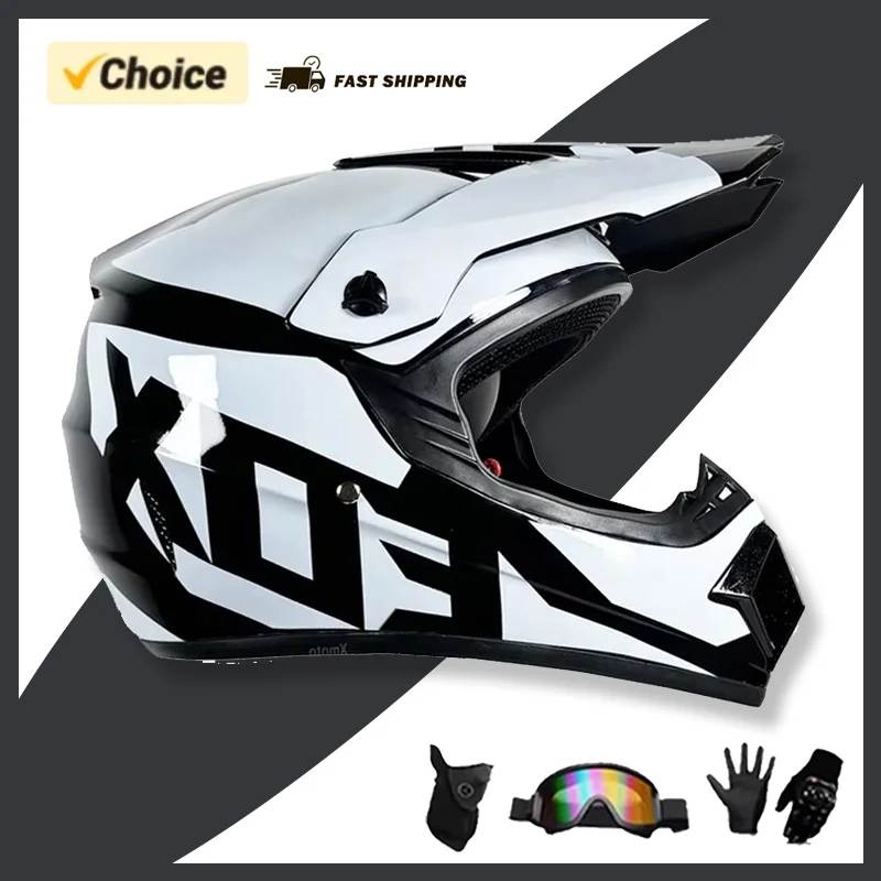 

DOT Approved Motocross Racing Helmet - Adult Off-Road & Downhill Helmet for Men and Women