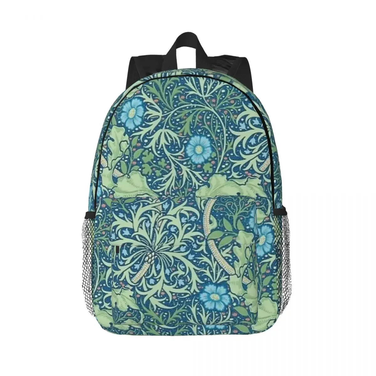 William Morris Flowers Backpacks Boys Girls Bookbag Fashion Students School Bags Laptop Rucksack Shoulder Bag Large Capacity