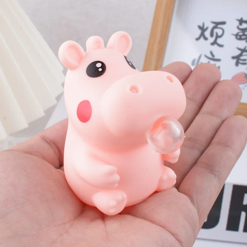 Jouets à presser relaxants et créatifs, bulle de vache mignonne, pincement drôle, soulagement du Stress, ornements d'aération, animaux en caoutchouc souple, jouets non stressés