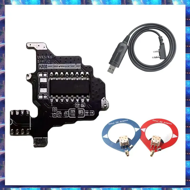 Modification du Module 2025 SI4732 + antenne 2Xdonut pour Module Radio à ondes courtes Quansheng K5/K6, Module de Modification d'interphone, SI4732 M