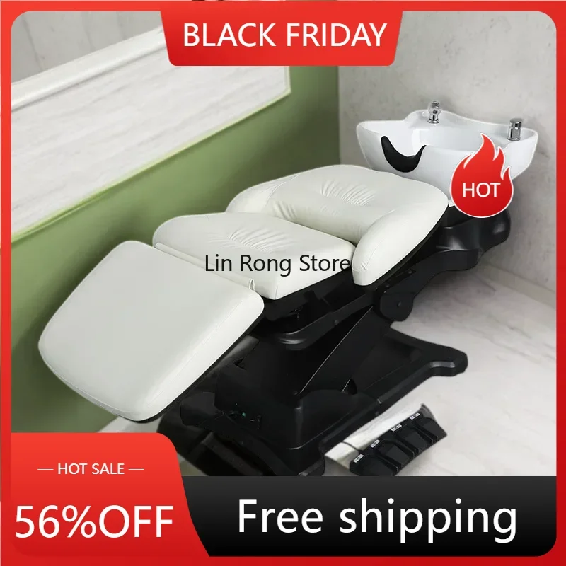 Hair Salon Chair Porcelain Hairdressing Washbasin Thai Shampoo Bed Bowl Cosmetic Treatment Cama De Pilates Hairstyle Products